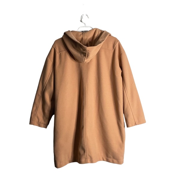 Gogosing Duffle Coral Knit Hooded Coat With Wooden Toggles - Picture 6 of 8